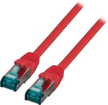 EFB EFB RJ45 Patchkabel S/FTP, Cat.6A, LSZH, 15m, raudona