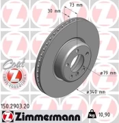 Stabdžių diskas ZIMMERMANN 150.2903.20 kaina
