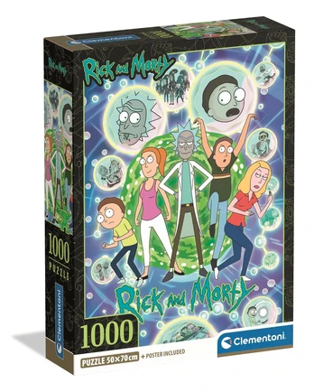 Clementoni CLE puzzle 1000 Compact Rick_Morty 37510