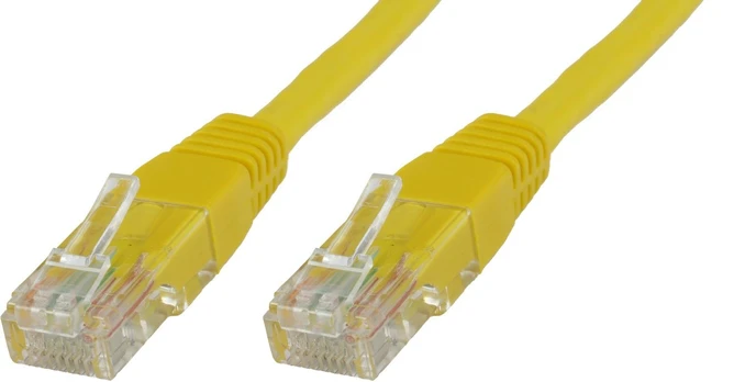 MicroConnect Patchcord U/UTP CAT6 0.25m Geltonas PVC (B-UTP60025Y)