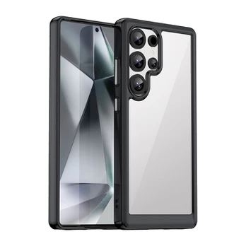 Hurtel Outer Space Case“ dėklas su gelio rėmeliu Samsung Galaxy S25 Ultra“ – juodas