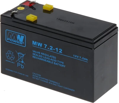 UPS akumuliatorius MPL Power Elektro MW 7.2-12, 7.2 Ah