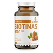 Maisto papildas Bioaktyvus Biotinas 5000µg ECOSH 90kaps. kaina