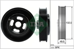 INA 544 0126 10 Crank pulley kaina