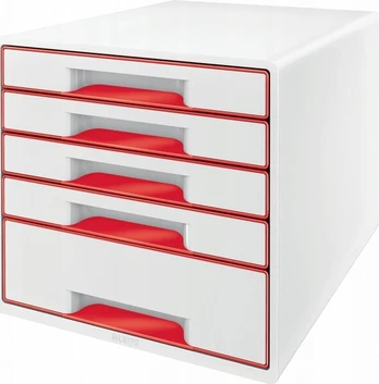 Leitz Leitz WOW 5 stalčių dėžutė rožinė