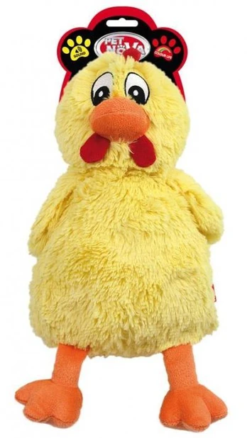 PET NOVA geltonas viščiukas žaislas šuniui 38cm