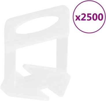 Plytelių išlyginimo spaustukai, 2500vnt., 1,5mm