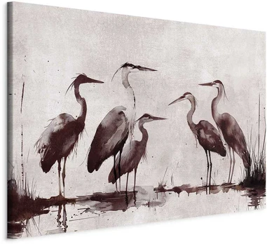 Artgeist XXL paveikslas - Herons painted with ink