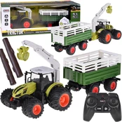Rc traktorius Farm Machine Grab Truck, žalia kaina