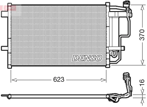 Kondensatorius, oro kondicionierius DENSO DCN44007