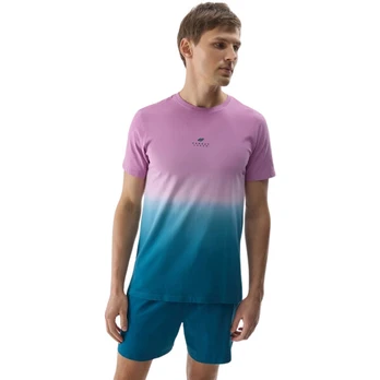 Vyriškas marškinėlis 4F M1290 violetinis 4FWSS24TTSHM1290 51S, M