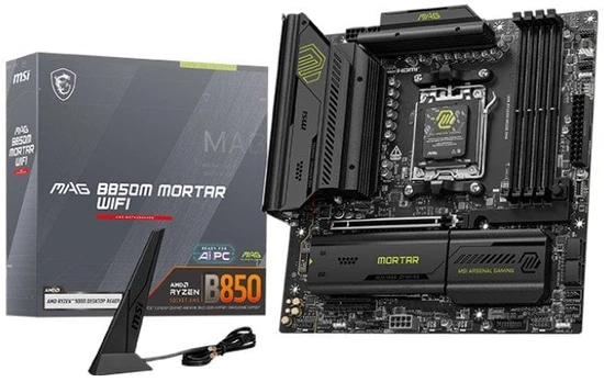 Pagrindinė plokštė MSI MAG B850M MORTAR WIFI