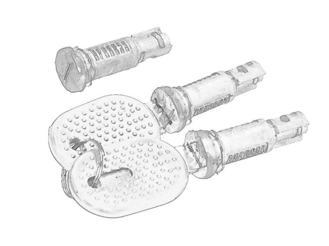 Spynos cilindrų komplektas IVE-DH-021