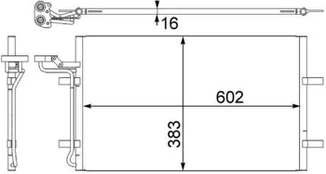 MAHLE AC 410 001S Kondensatorius, oro kondicionierius