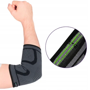 Elastinis alkūnės įtvaras DrFit, L dydis, 32–34 cm