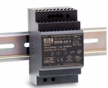 Power supply unit on DIN rail HDR-60-24 (with potentiometer, 2.5A/24V)