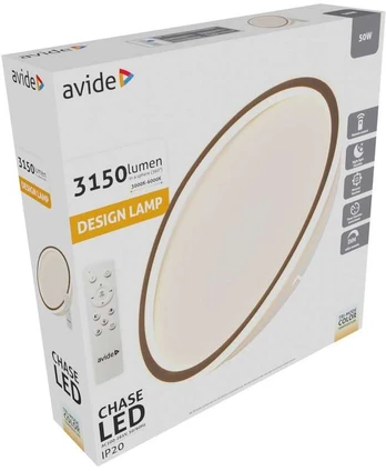 LED Lubinis šviestuvas AVIDE Chase 50W su pulteliu