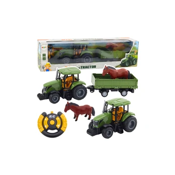 RC Remote Controlled Tractor With Trailer And Horse Set