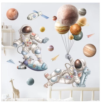 Sienų lipdukai Astronautai