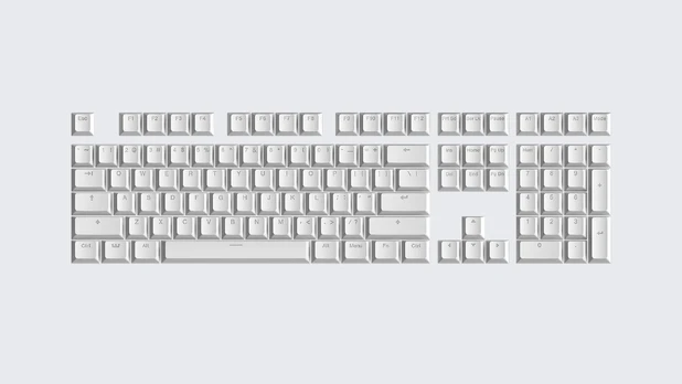 Wooting Double Shot OEM PBT Full Keycap Set | Just White