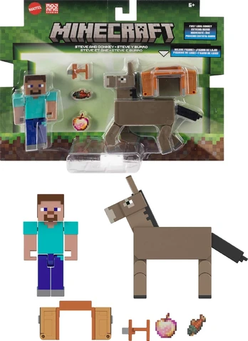 MINECRAFT CORE FIGURE 2-PACK - Steve & Donkey