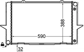 Variklio radiatorius MAHLE CR 762 000S