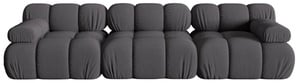 Modulinė sofa Micadoni Bellis 3D, pilka, 282 x 94 cm x 64 cm