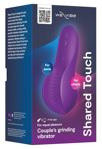 We-Vibe Shared Touch Purple Intimate Massager Ergonomic Design