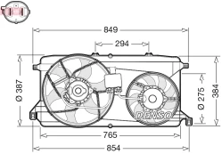 DENSO DER10009 Radiator fan kaina
