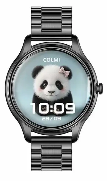 COLMI L28 Smart Watch (black + black steel strap)