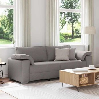 3 vietų sofa taupe 178 cm audinys