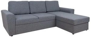 Kampinė sofa Ingmar, pilka, 242 x 168 cm x 92 cm