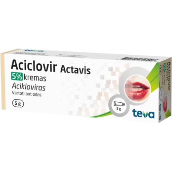 ACICLOVIR ACTAVIS 50 mg/g kremas 5 g