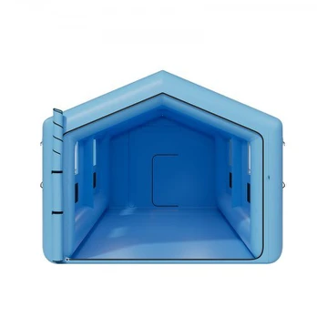 Pripučiamas dažymo paviljonas, 12x5x4 m, mėlynas