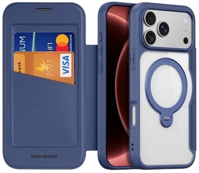 Dėklas DUX DUCIS case SKIN X PRO compatible with MagSafe for iPhone 18 Pro Max / 17 Pro Max (Open Ring Version) mėlynas