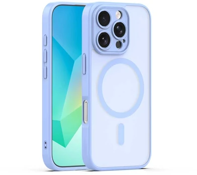 Dėklas Telforceone Mag Matt case for iPhone 16 Pro Max 6,9' light mėlynas camera protection