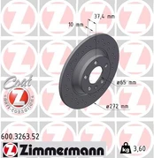 Stabdžių diskas ZIMMERMANN 600.3263.52 kaina