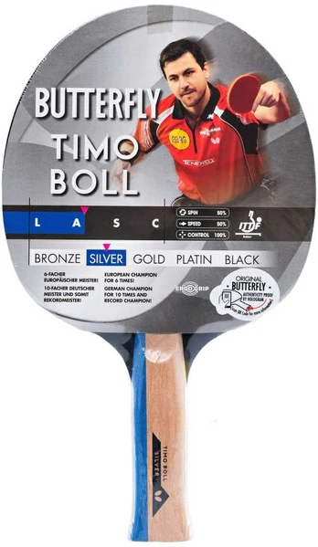 BUTTERFLY Timo Boll sidabrinė stalo teniso raketė