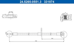Stabdžių žarnelė ATE 24.5265-0551.3