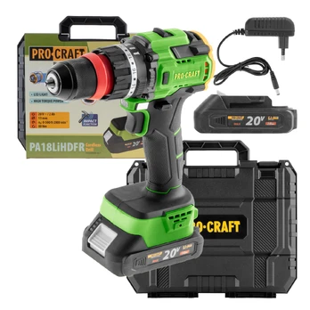 Akumuliatorinis gręžtuvas-suktuvas „ProCraft PA18LiH DFR”
