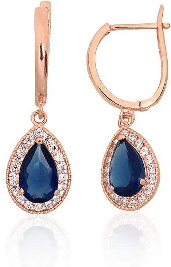 Auksiniai auskarai moterims Diamond Sky "Celestial Drop"