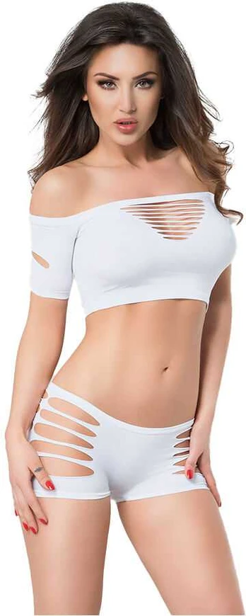 Chilirose Sets CHILIROSE - CR 3779 SET TWO PIECES Baltas S/M