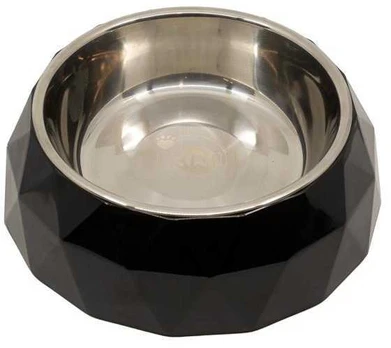 Super Design Gyvūnų dubenėlis DIAMOND, juodas, S