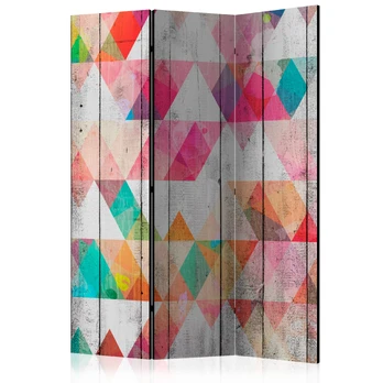 Artgeist Pertvara - Rainbow Triangles [Room Dividers]