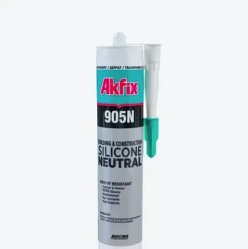 Neutralus Silikoninis Hermetikas AKFIX 905N, pilkos sp., 310 ml