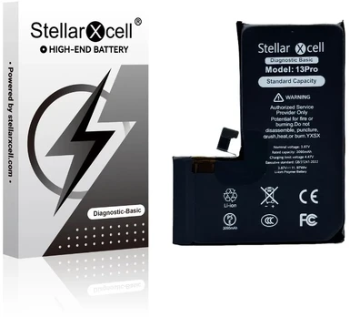 Akumuliatorius StellarXcell Diagnostic Apple iPhone 13 Pro 3230mAh (Standart Capacity + HQ Copy BMS)