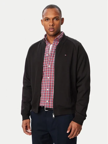 Tommy Hilfiger Džemperis Essential MW0MW44934 Juoda Regular Fit
