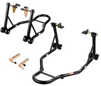 Motociklų stovas priekinis ir galinis kėlimui