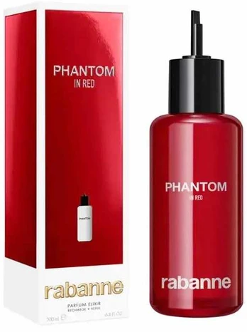 Paco Rabanne Rabanne PHANTOM IN Raudonas PARFUM ELIXIR EDP refill 200 ml