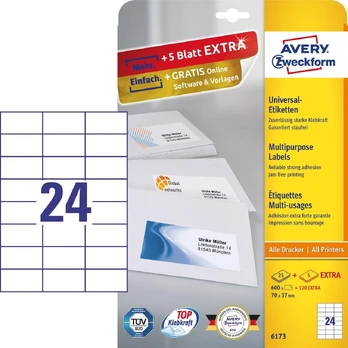 Avery Zweckform etiketės 70 x 37 ((6173)